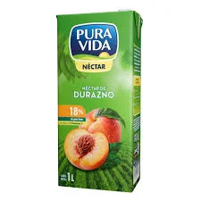 JUGO PURA VIDA CAJA DURAZNO